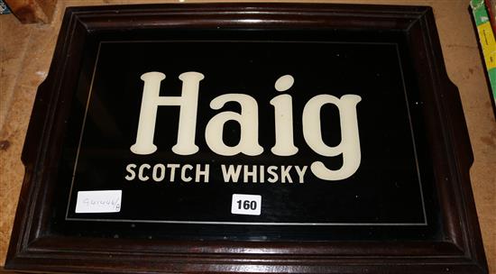 Glass Haig advertising sign